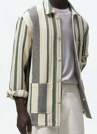 Zara чоловічий піджак-сорочка1 фото