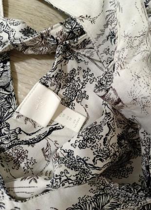 Платье миди сарафан с льном h&m3 фото