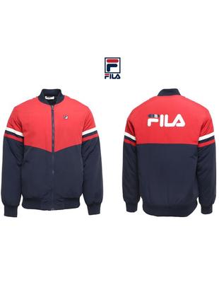 Демісезонний бомбер куртка fila big logo оригінал [  m,l, xl,xxl ]1 фото