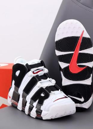 Женские кроссовки nike air more uptempo white black 37-38-39-41