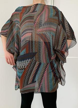 Блуза simona g. жіноча легка напівпрозора блузка.