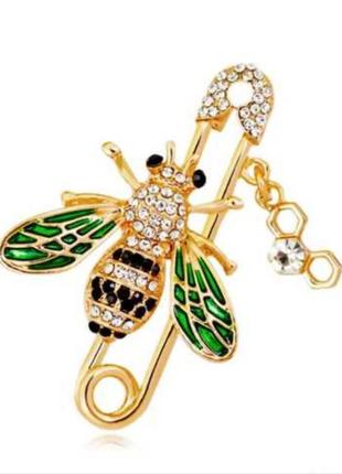 Брошка жіноча бжілка на шпильці