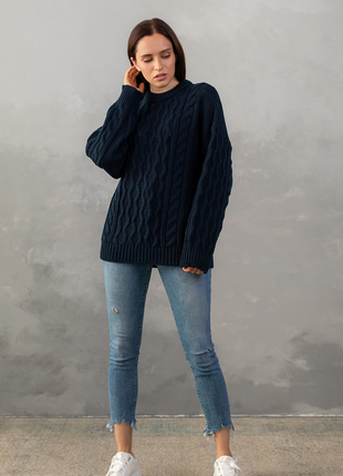 Красивий теплий светр nika з узором різні кольори9 фото