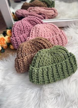 Шапка, шапочка, handmade, ручная работа, митенки 🤍