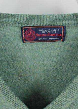 Качественный шерстяной свитер maison de bonneterie v-neck wool sweater pullover3 фото