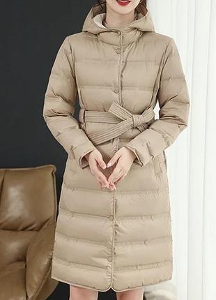 Пальто демисезонное пуховое