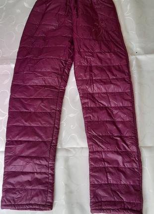 Утепленные зимние баллоновые брюки