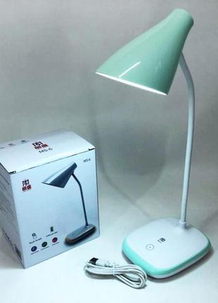 Светодиодная аккумуляторная лампа taigexin led ms-6 настольная лампа с аккумулятором.3 фото