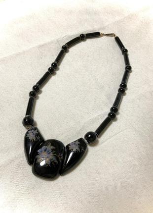 Ожерелье керамика винтаж япония колье
