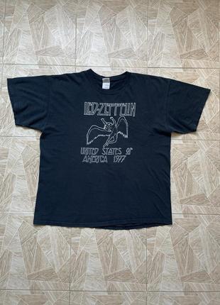 Футболка rare vintage led zeppelin angel logo band tee y2k streetwear