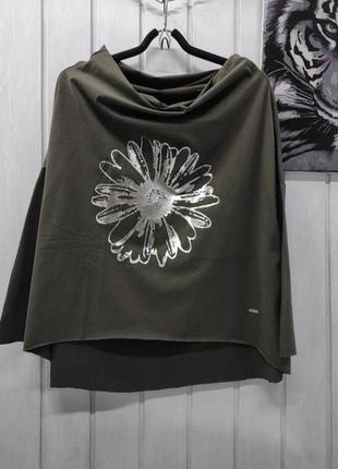 Пончо кофта паладін джемпер розовая кофта с воротником хомутом турция