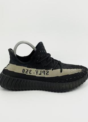 Кроссовки adidas yeezy boost 350 v2 core black white by1604 черные размер 37 37.52 фото