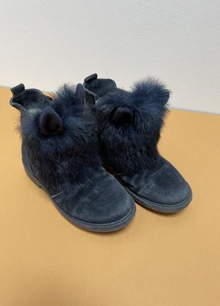 Зимние ботинки зайчики