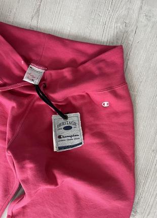 Новые теплые champion брюки розовые м- л длина 107 см
