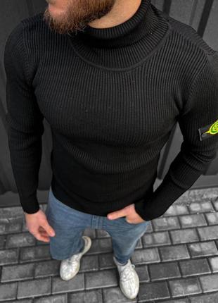 Сірий светр чоловічий водолазка3 фото