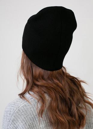 Красивая женская шапка шерстяная шапка модная шапка 2023 женские шапки вязаная шапка набор комплект зимова шапка ангоровая шапка2 фото