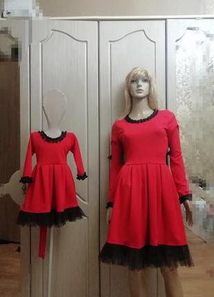 Плаття мама дочка фемілі лук family look платье на годик