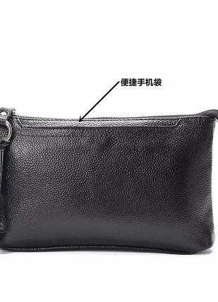 Натуральна шкіряна сумка клатч resexe кросбоді 2023 гаманець плече6 фото
