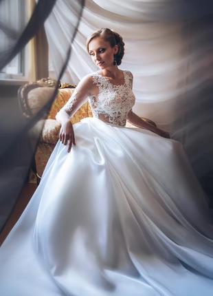 Шикарне весільне плаття "парижель" від armonia2 фото