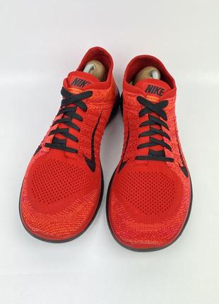 Кроссовки nike free run 4.0 flyknit оригинал красные спортивные беговые размер 45 45.54 фото