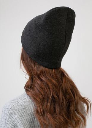 Красива жіноча шапка вовняна шерстяна тепла шапка модна шапка 2023 жіночі шапки вʼязана шапка набір комплект зимова шапка ангорова шапка2 фото