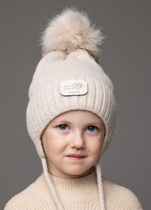 Детская шапочка для девочки размер 46,48,50