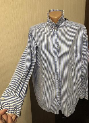 Класична сорочка блузка в смужку коттон