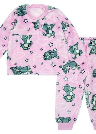 Пижама детская теплая для мальчика, для девочки, плюшевая2 фото