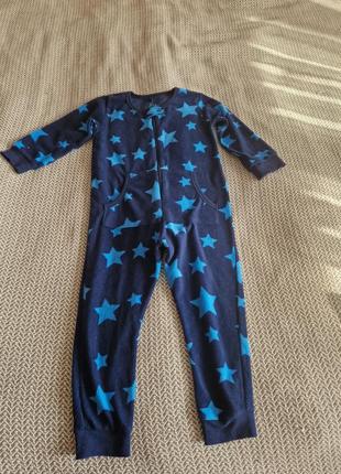 Ромпер флис, пижама тепла 110 размер1 фото