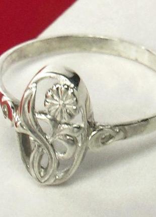 Кольцо перстень серебро ссср 925 проба 1,95 грамма размер 19,5