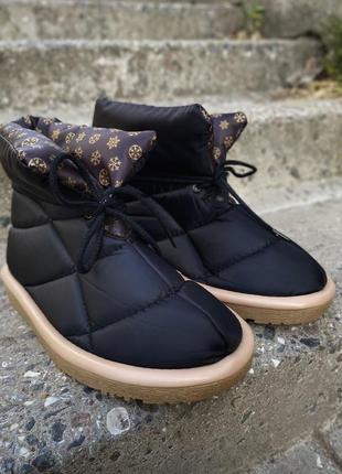 Женские трендовые зимние дутики сапожки