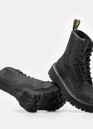 Черевики dr. martens glitter термо ботинки1 фото