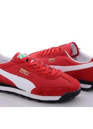 Кроссовки мужские puma easy rider красные и белые пума (размеры: 44,46)9 фото