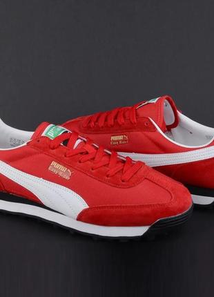 Кроссовки мужские puma easy rider красные и белые пума (размеры: 44,46)10 фото