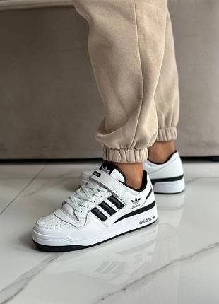 Женские кроссовки adidas forum white black