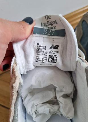 Кроссовки унисекс new balance 327 размер us - 6/uk - 5.5/eur - 38.55 фото