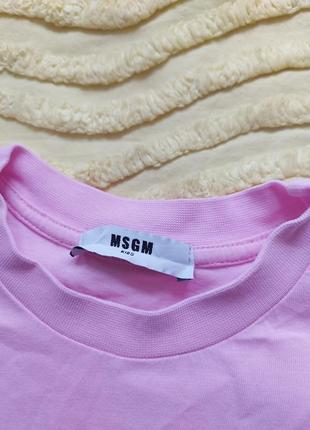 Футболка рожева msgm 4 роки , оригінал2 фото