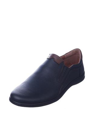 Туфли мужские  синие натуральная кожа украина  cliford - размер 45 (29,5 см)  (модель: 229-06-5330kblue)7 фото