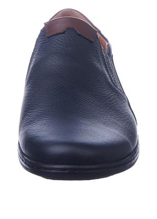 Туфли мужские  синие натуральная кожа украина  cliford - размер 45 (29,5 см)  (модель: 229-06-5330kblue)9 фото