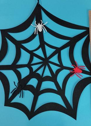 Подвеска паутина с пауками halloween