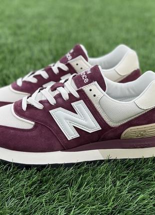 Оригінальні кросівки new balance 574 legacy burgundy