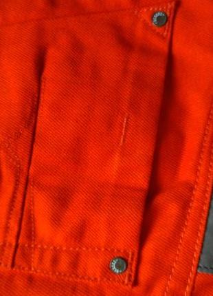 Чоловічі джинси diesei darron regular slim tapered wash 008qu, червоні, 100% бавовна7 фото