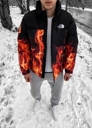Пуховик the north face // куртка tnf + екопух