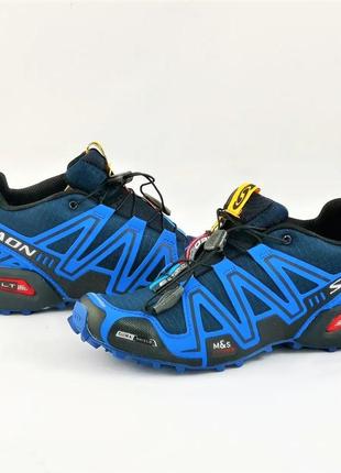 Кроссовки salomon speedcross 3 синие мужские саломон голубые (размеры: 41,44)6 фото