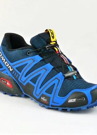 Кроссовки salomon speedcross 3 синие мужские саломон голубые (размеры: 41,44)7 фото