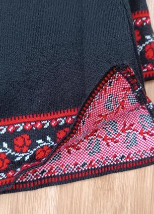 Новая юбочка в украинском стиле 122, 128, 134 см., теплая юбка, этно10 фото