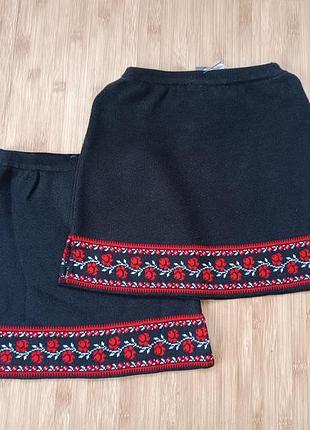 Нова спідничка в українському стилі 122, 128, 134 см., тепла спідниця, етно