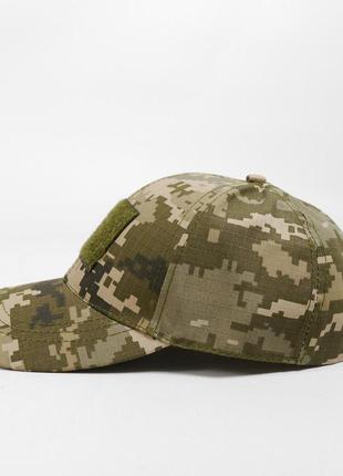 Кепка всу пиксель бейсболка тактическая армейская камуфляжная военная с липучкой под шеврон