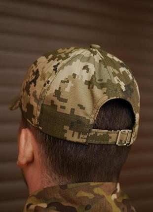 Кепка всу пиксель бейсболка тактическая армейская камуфляжная военная с липучкой под шеврон4 фото