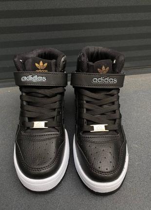 Кроссовки adidas forum hight black9 фото